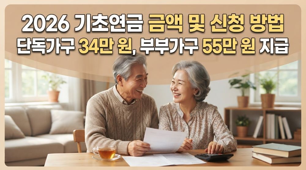 2026 기초연금 금액 얼마 받을까? 계산부터 신청 기준·온라인 신청까지 총정리 1 2026 기초연금 금액 신청