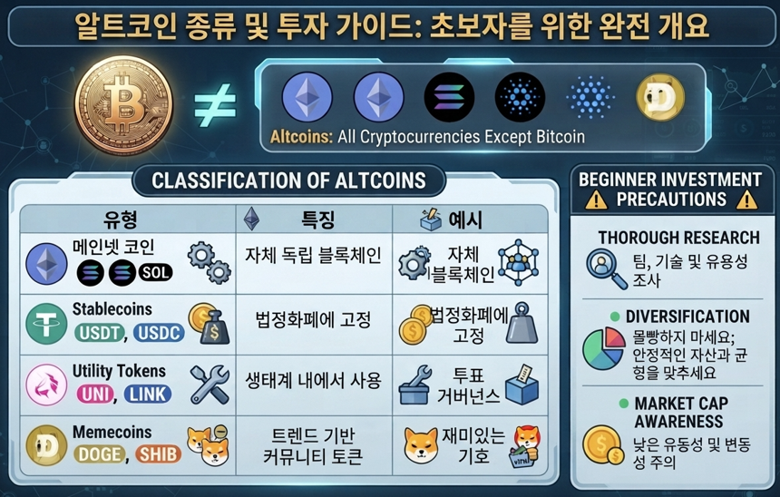 알트코인 종류 완벽 정리: 초보자를 위한 투자 입문 가이드 2 알트코인