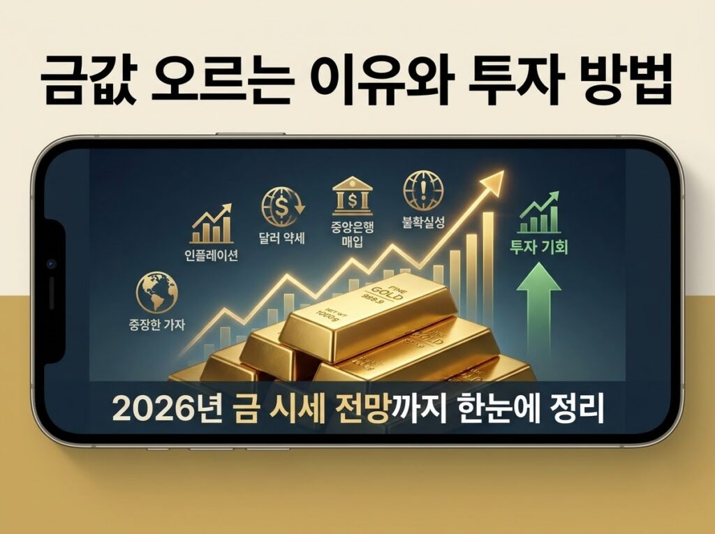 2026년 2030년 장기 금 시세 전망 및 금값 상승 원인 분석 안내 이미지