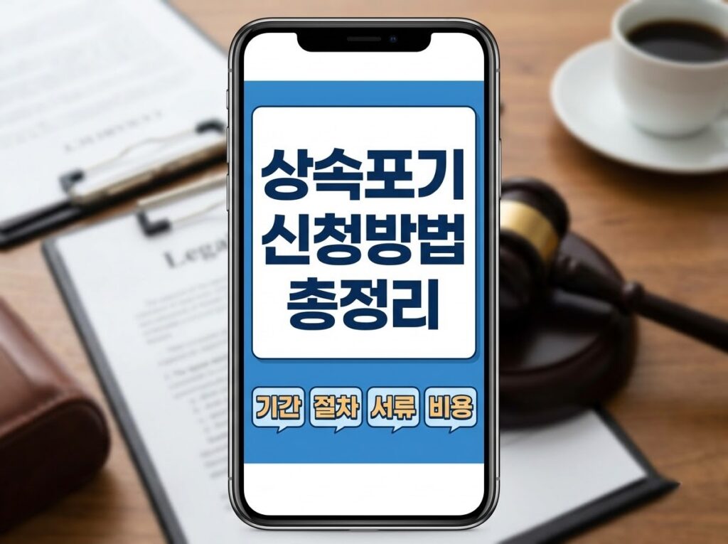 상속포기 신청방법, 절차, 서류, 비용 총정리 안내 대표 이미지