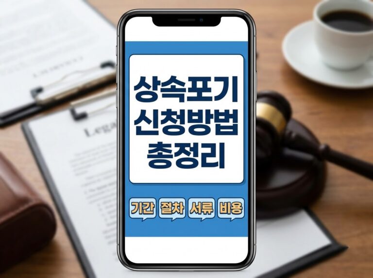상속포기 신청방법, 절차, 서류, 비용 총정리 안내 대표 이미지