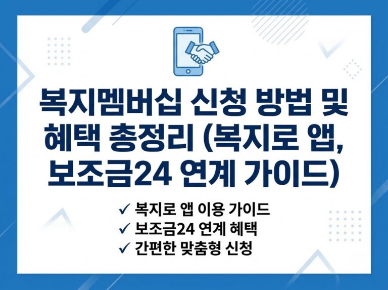 내가 받을 수 있는 맞춤형 정부 지원금을 한눈에! 복지멤버십이란 무엇이며 신청하는 방법 8 맞춤형 정부 지원금 조회를 위한 복지멤버십 제도 안내 및 신청 방법 인포그래픽