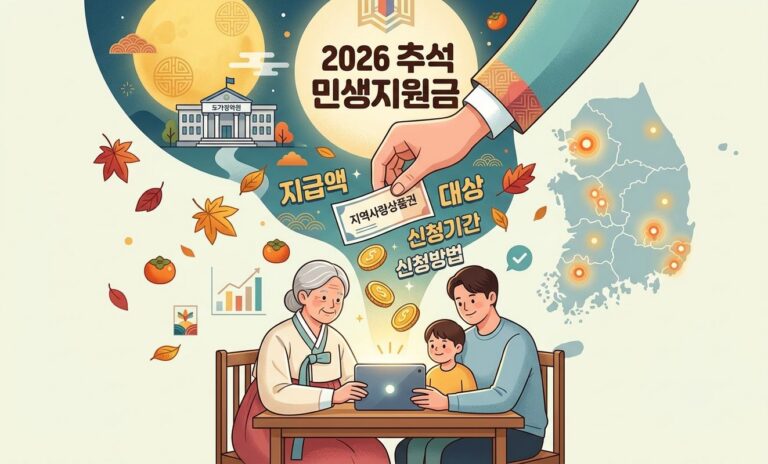 2026 추석 민생지원금 신청방법, 지역별 지급액·대상·신청기간 확인 9 2026년 추석 민생지원금 지역별 지급액 및 신청방법 안내