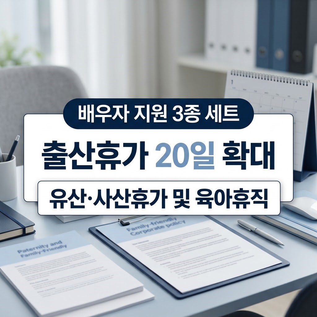 배우자 지원 3종 세트, 유산·사산휴가·출산휴가·임신 중 육아휴직 신청방법 1 2026년 배우자 지원 3종 세트 유산 사산휴가 출산휴가 임신 중 육아휴직 신청 안내