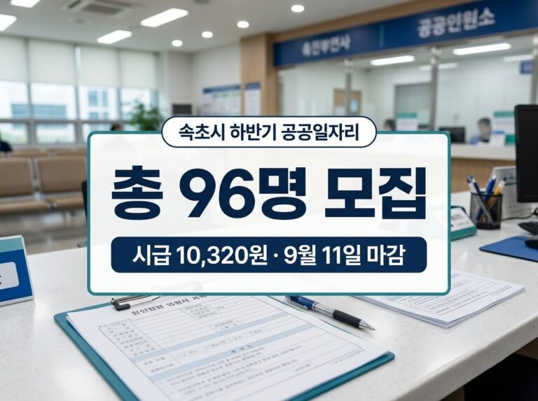 속초시 하반기 공공일자리 신청방법, 신청자격·신청기간·급여·필요서류 총정리 (2026년) 7 2026년 속초시 하반기 공공일자리 신청 안내 및 모집공고 썸네일