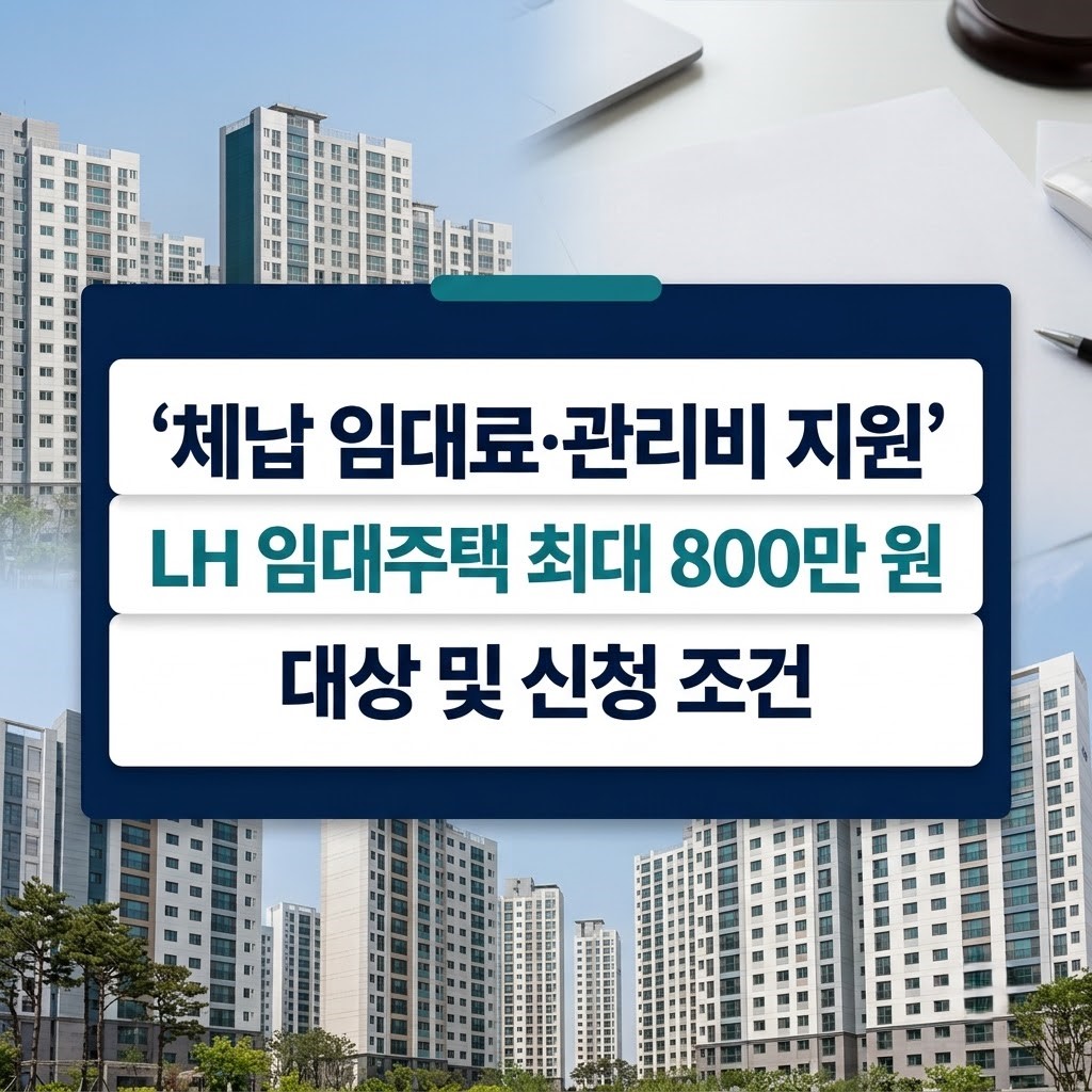 취약계층 임차인 체납 임대료 및 관리비 지원 대상, 최대 800만 원 지원 한도 및 신청 조건 안내