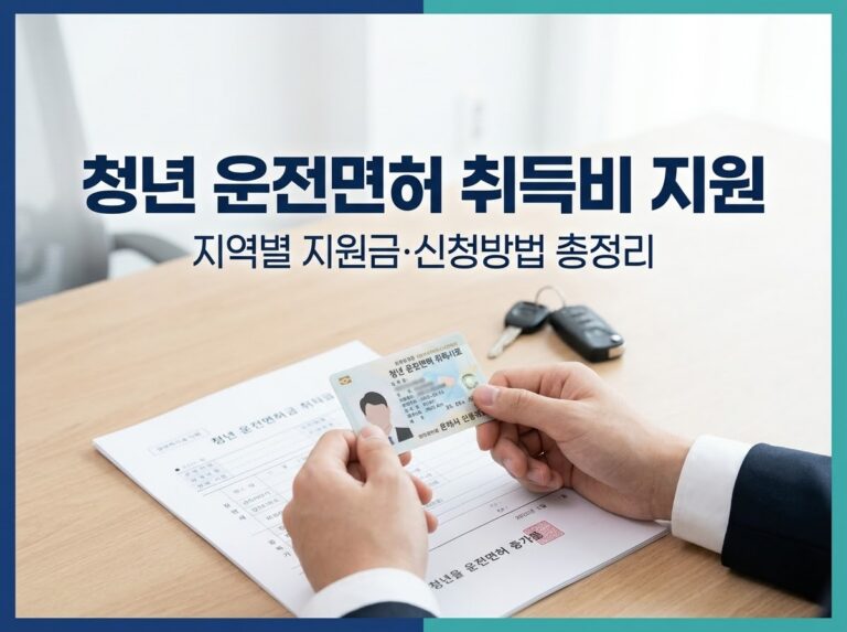 청년 운전면허 취득비 지원 신청방법, 지역별 지원금과 국민취업지원제도 확인 9 청년 운전면허 취득비 지원금 신청 및 국민취업지원제도 연계 방법